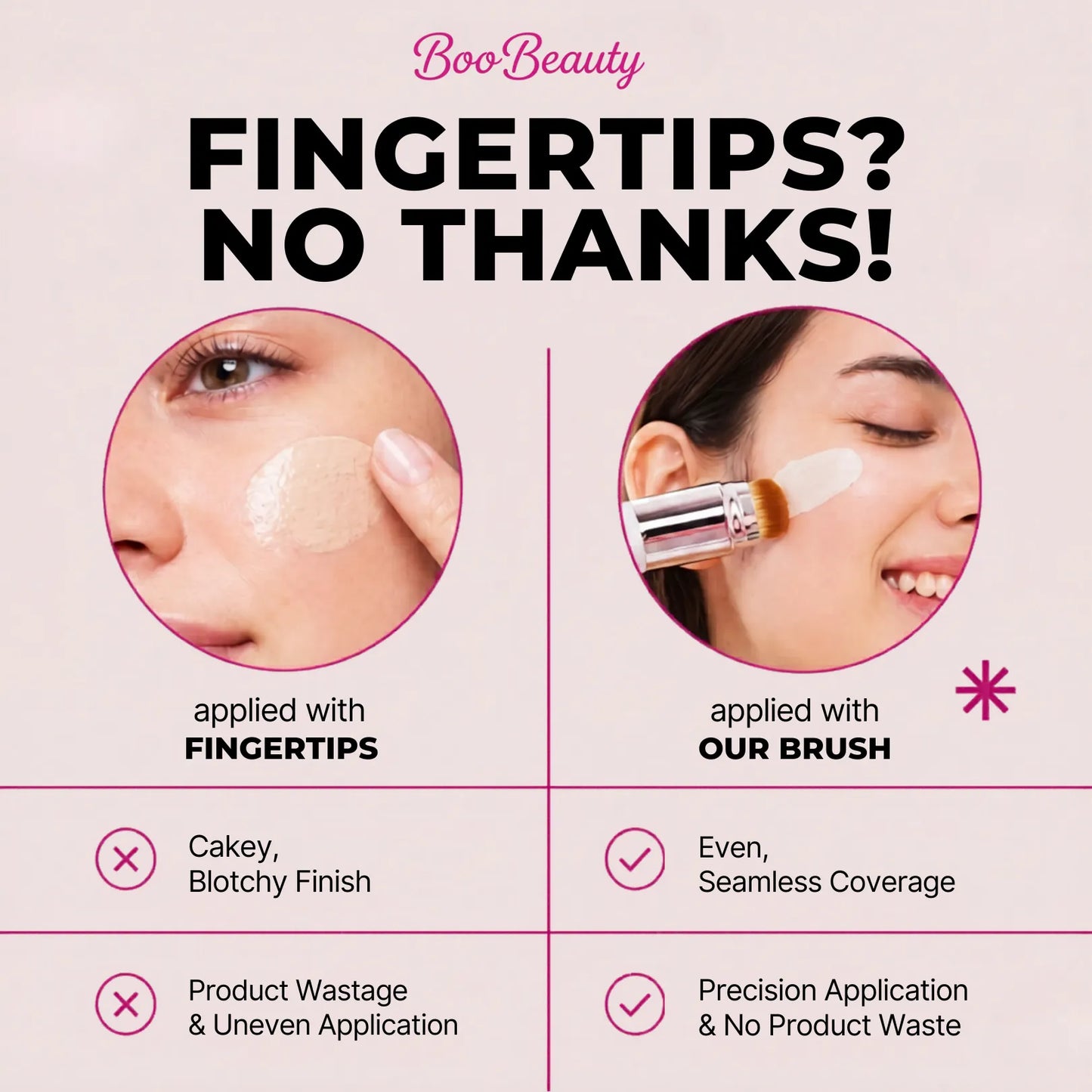 Korean 2‑in‑1 Color‑Changing Foundation Stick with Travel Brush