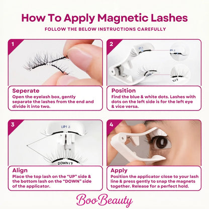 Magnetic Eyelashes With Applicator